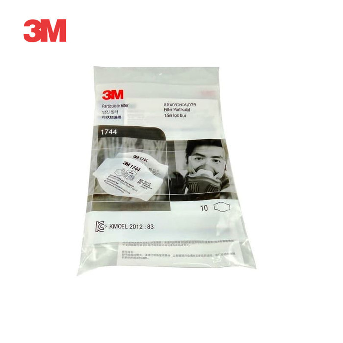 3M Filter Masker N95 Particulate Filter 1744 Taishan - 10 Each/Bag
