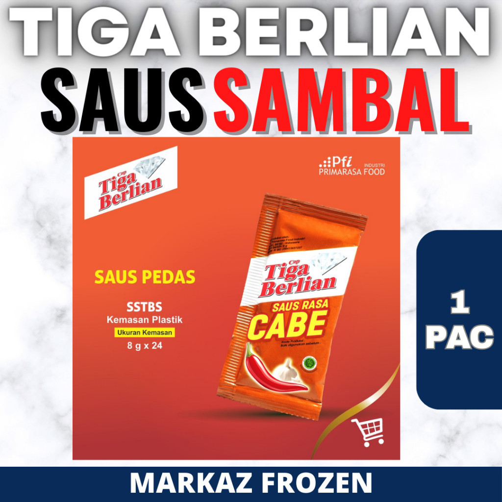 

TIGA BERLIAN SAUS SAMBAL SACHET 24PCS (24/Q)