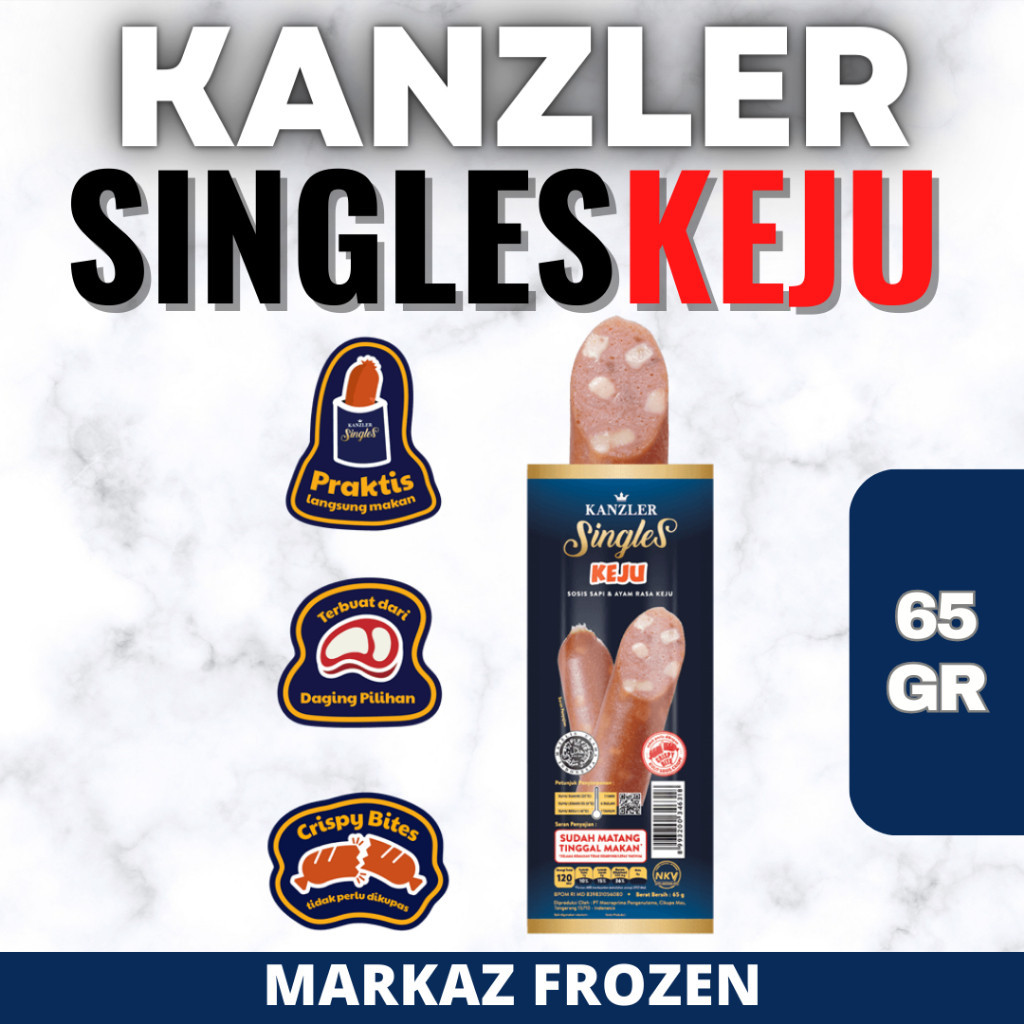 

KANZLER SINGLES SOSIS KEJU 65GR (120/Q)