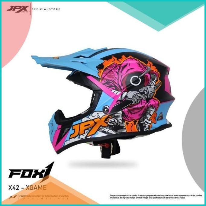 Helm JPX Fox1 Cross Full Face X42 - XGame - BLACK 13m4yZ4 parts