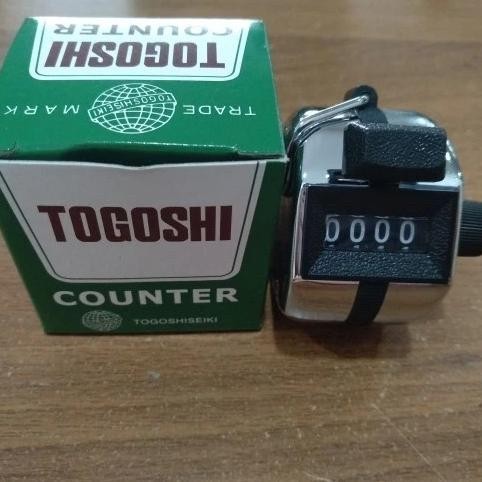 Hand Tally Counter Alat Hitung Manual 4 Digit Togoshi FH-102 Japan