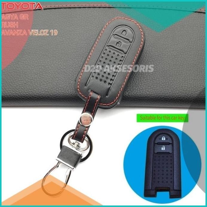 sarung/remote kulit keyless mobil toyota all new rush avanza veloz 13