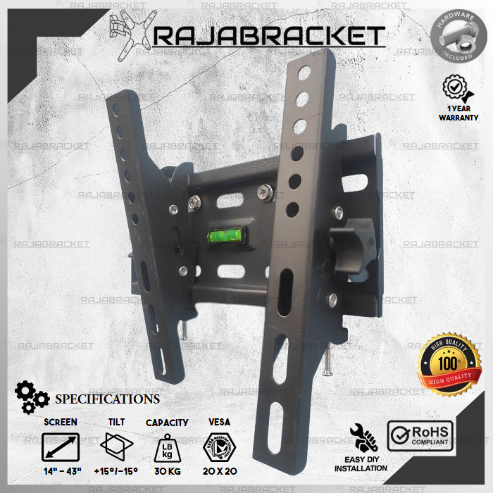 Bracket TV 43 40 32 24 17 inch, Braket TV Samsung 17 - 43 inch Premium