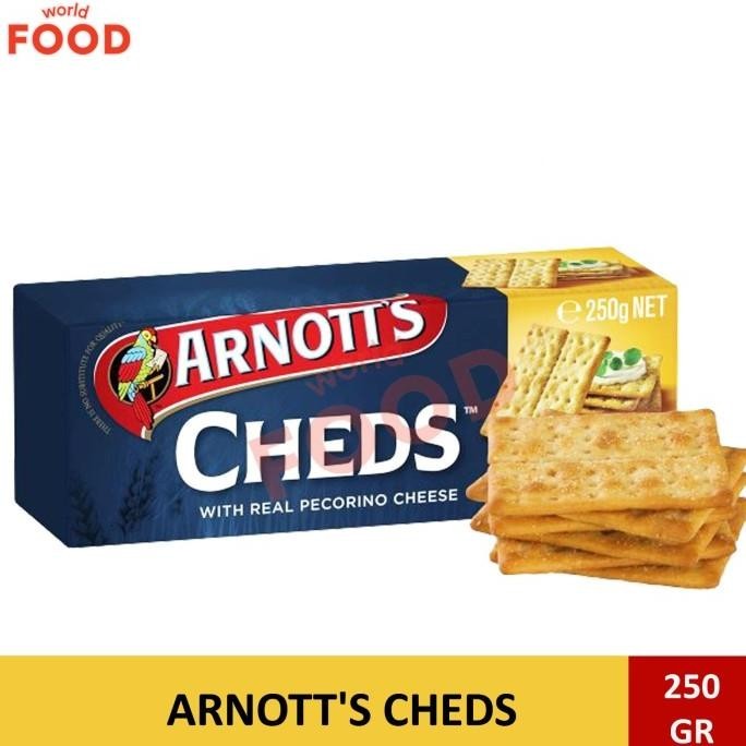 

ARNOTT'S CHEDS CHEESE CRACKERS 250GR