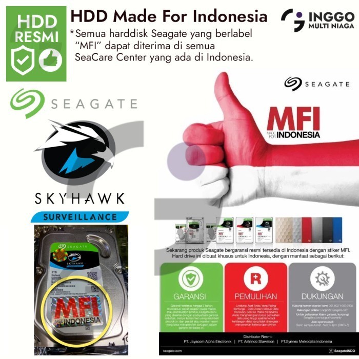 Paket Ip Camera 8 Kamera Nvr 16 Channel 2Mp Hikvision