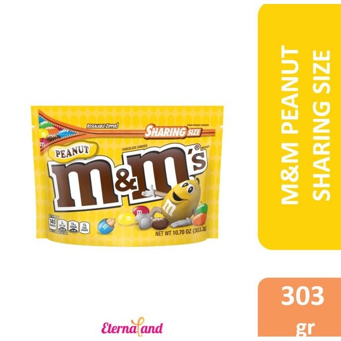 

M&M Peanut Sharing Size - permen cokelat rasa kacang