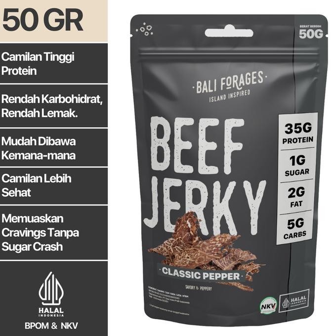 

Classic Pepper Beef Jerky (DENDENG AMERIKA) Makanan Ringan