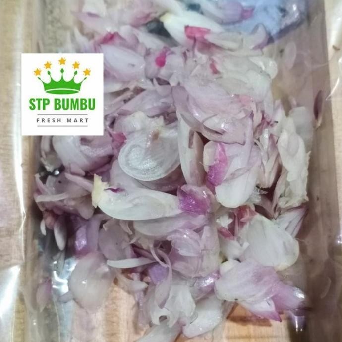 

Bawang Merah Brebes Kupas Iris 1kg - Grosir