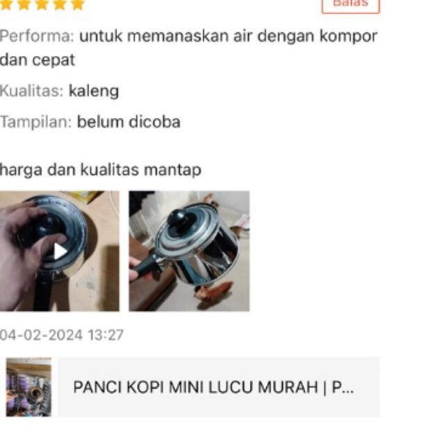 Panci Kopi Mini Lucu Murah | Panci Coffe Turkis/ Panci Lucu Imut Mini/ Panci Masak Kopi / Panci Coff