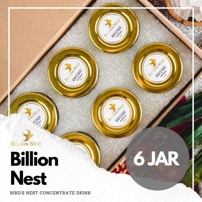 

6 Pcs Billion Nest Bird's Nest Concentrate Minuman Sarang Burung Walet