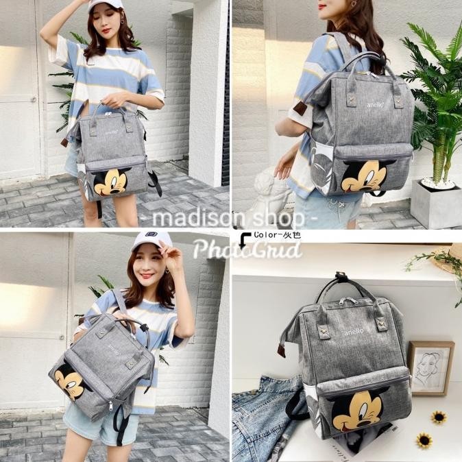 OLH - Tas Anello Mickey Backpack Premium Murah Ransel Anello Mickey Disney TERLARIS