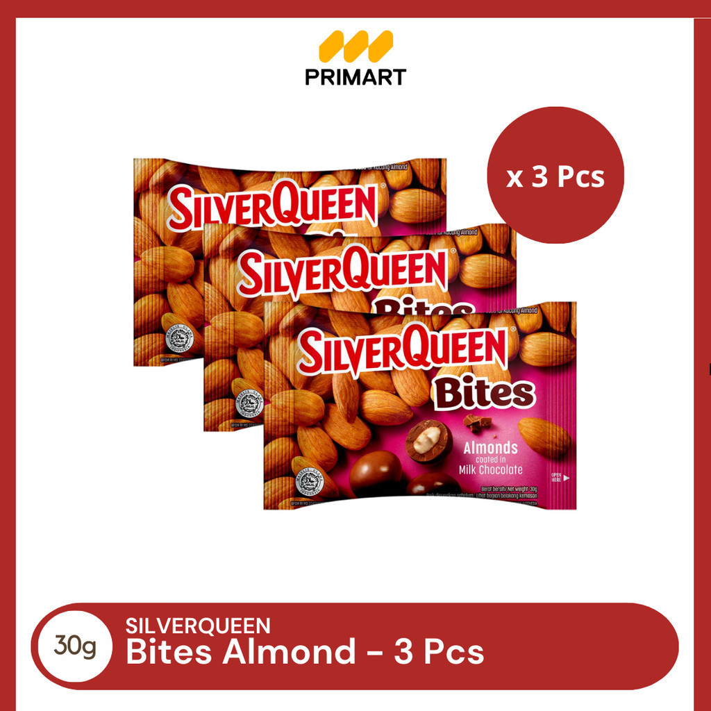 

Silver Queen Coklat Bites Almond 35 gram - 3 Pcs