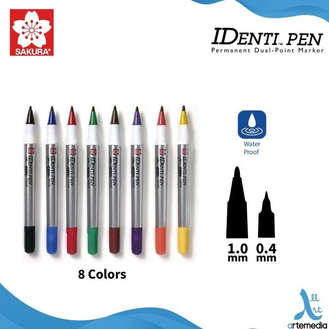 

Spidol Permanen Sakura Identi Pen Dual Point Permanent Marker