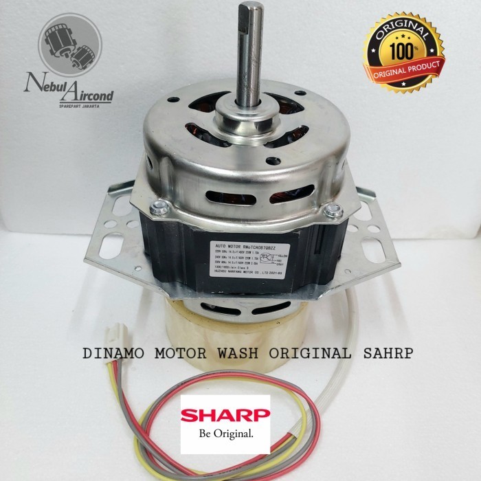 dinamo mesin cuci top loading motor sharp original