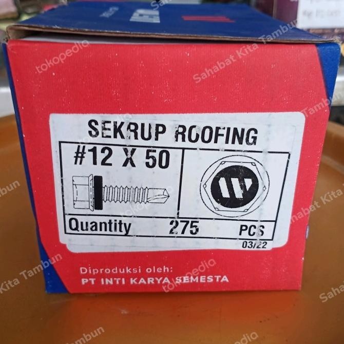 Sekrup Roofing Wilson 5Cm / Skrup Roofing 5 Cm / Baut Roofing Atap