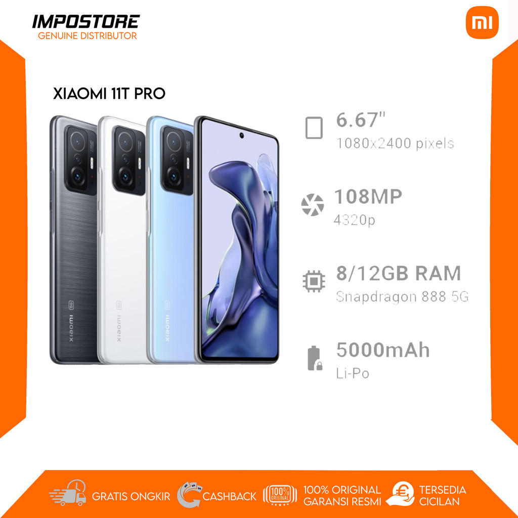 XIAOMI MI 11T PRO - 12/256GB - SNAPDRAGON 888 - REPACK