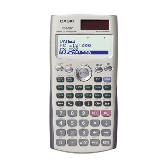 

Ready kalkulator Casio FC-200V ORIGINAL FINANCIAL CALCULATOR FINANCE