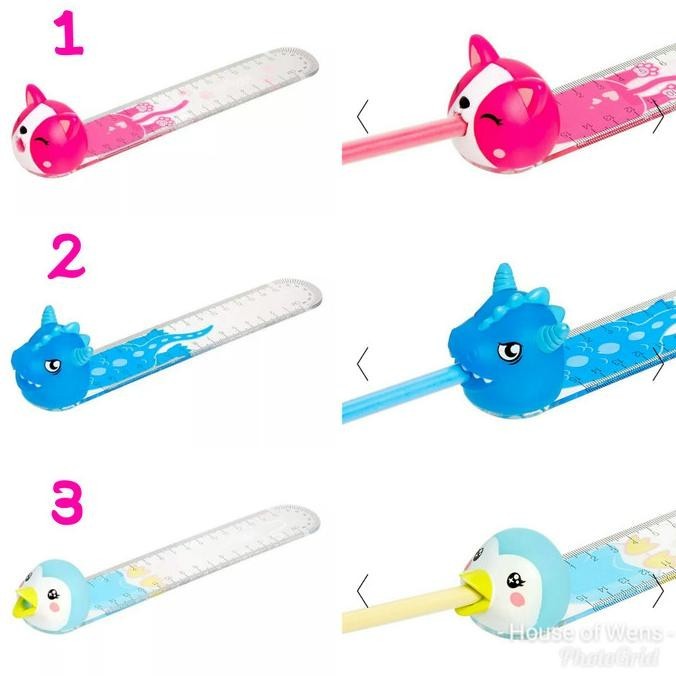 

New Smiggle Friends Ruler Sharpener - Penggaris Dan Rautan Smiggle Limited Edition