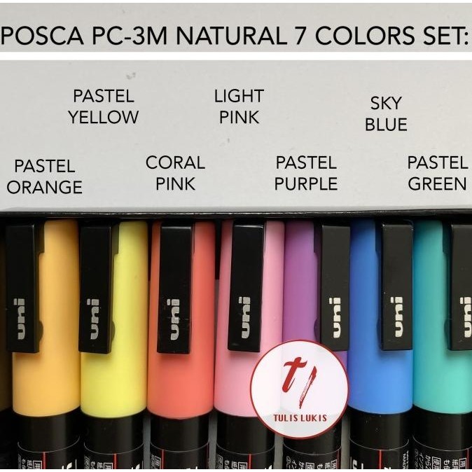 

Spidol Posca Marker Pc-3M Set 7 Colors