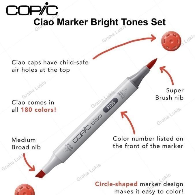 

Copic Ciao Marker Set 6 - Bright