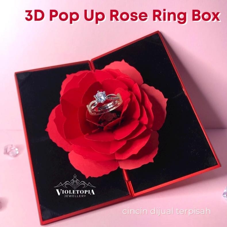 

VIRAL [FREE GIFT] 3D Pop Up Rose Ring Box / Kado Ulang Tahun / Kotak Cincin Mawar Lamaran / Tempat Cincin Nikah / Box Cincin / Ring Box / Gift Box Mawar Merah / Hadiah Valentine / Kotak Hadiah / Promise Ring Box / Kado Ulang Tahun / Ring Box Cincin /Kado