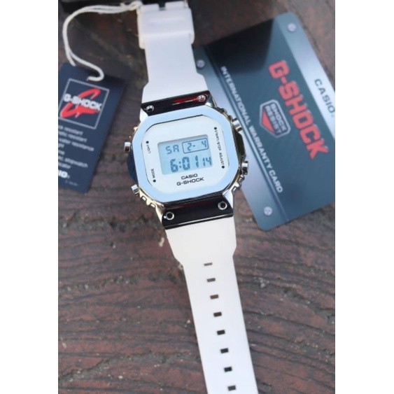 NEW COLLECION l JAM TANGAN G-Shock GM S-5600 KW SUPER 4cm (box casio kaleng, paperbag, buku manual&