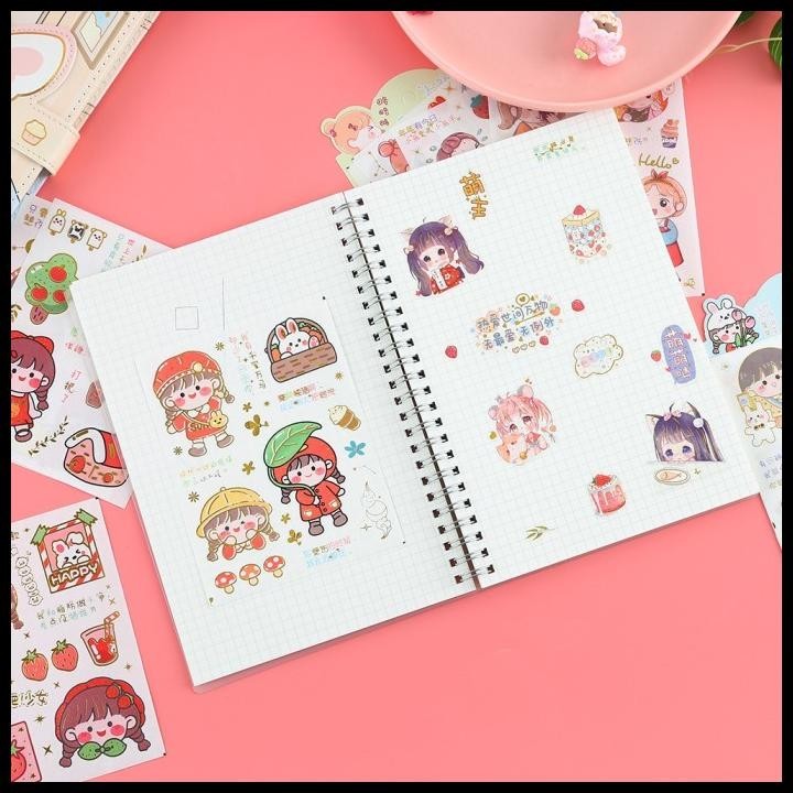 

TERMURAH STIKER AESTHETIC KOREA DECORATIF LUCU 4 LEMBAR EKSEKUTIF