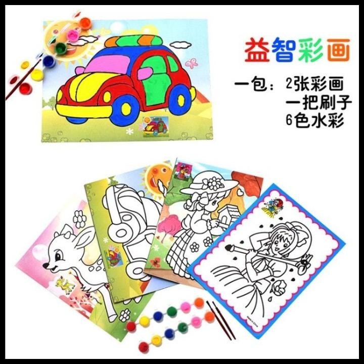 

HOT DEAL DIY MEWARNAI CAT AIR WATER COLOR ( 1 SET) !!!