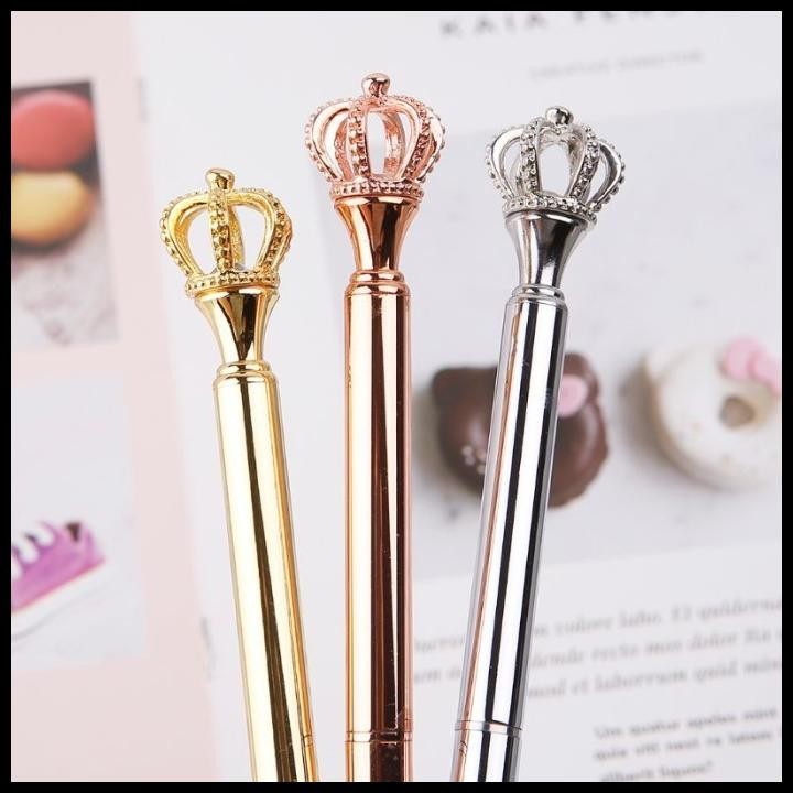 

TERMURAH PULPEN TINTA HITAM AKSEN MAHKOTA KRISTAL WARNA SILVER/ROSE GOLD !!!!!!!