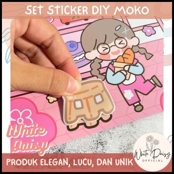 

DISKON SET STICKER DIY MOKO FOOD AND CAFE LUCU IMUT GIRLS SWEET DESSERT !
