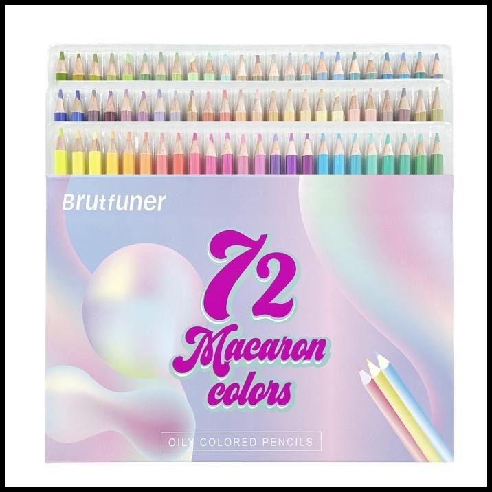 

TERMURAH BRUTFUNER MACARON 12/24/50 COLORED PENCIL PROFESSIONAL PASTEL DRAWING !!!!!!