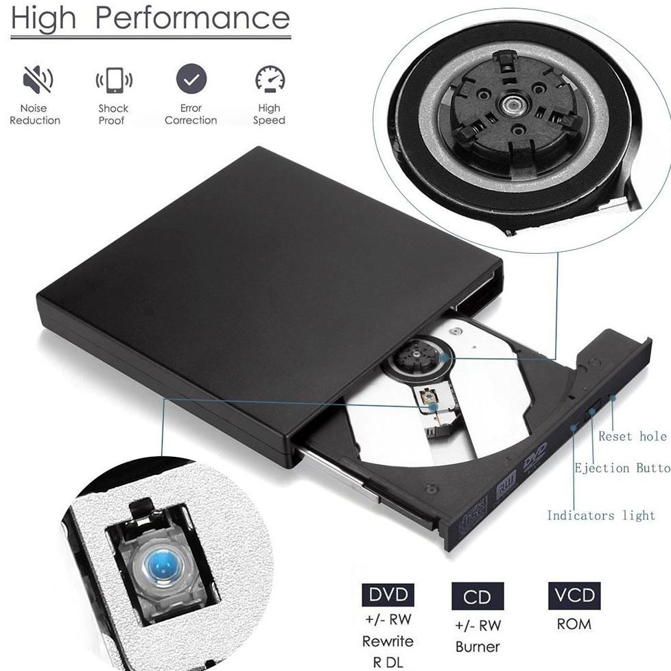 Diskon Besar Dvd External /Dvd Portable /Cd Rom /Dvd Eksternal Laptop /Untuk Macbook Laptop Desktop 