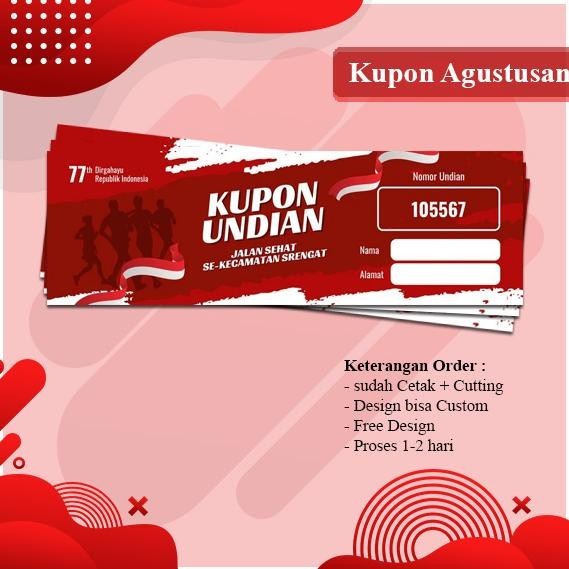 

Cetak Kupon Agustusan/ Kupon Jalan Sehat (Free Design)