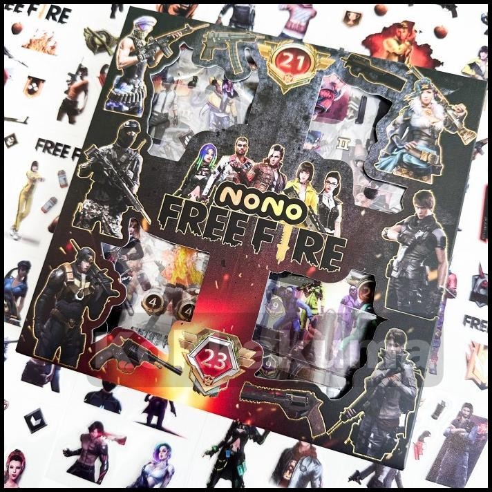 

DISKON ( KKM ) NONO FREE FIRE STICKER BOX AESTHETIC WATERPROOF !!!!!!