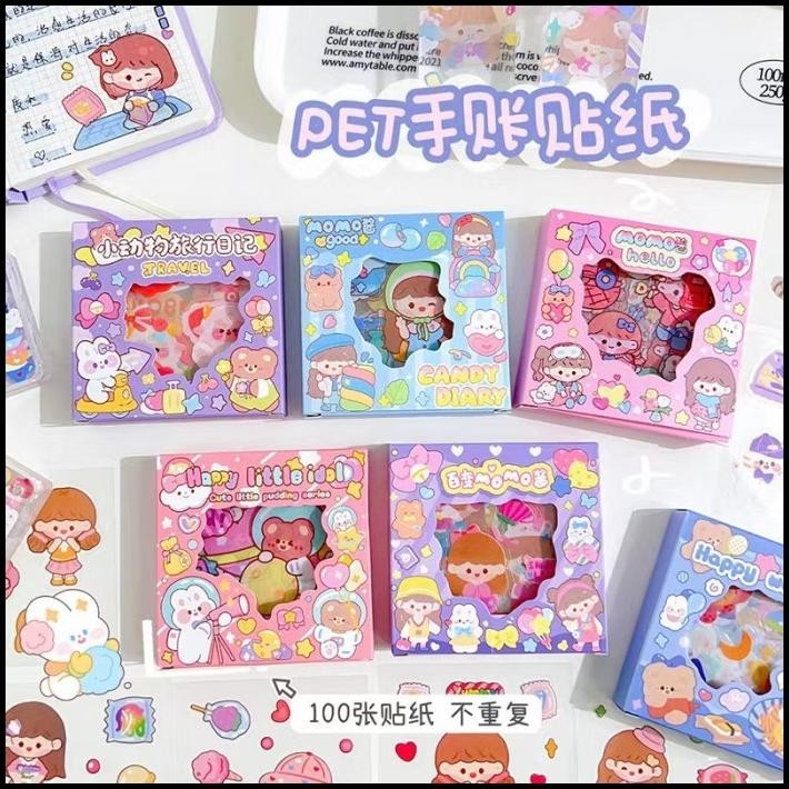 

BEST DEAL ( KKM ) MOMO STIKER KARAKTER CEWEK KOREA MINI BOX ANTI AIR BOX !!!!!!!