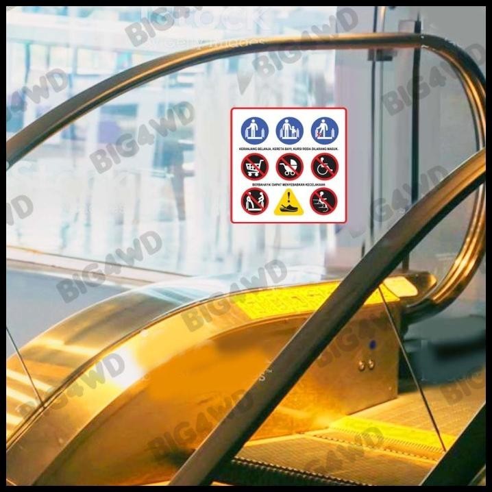 

TERBARU STICKER SAFETY STIKER KESELAMATAN / LARANGAN ESKALATOR