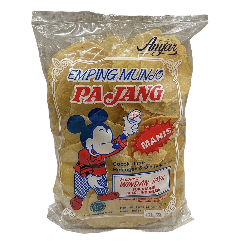 

Emping Mlinjo Mentah / Kerupuk / Camilan Snack Blinjo / Belinjo Mentah Pajang 400gr