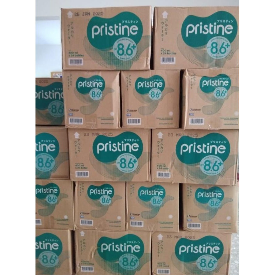 

Air Minum Pristine 8.6+ 400Ml 1 Dus = 24 Botol Perkasa_Id