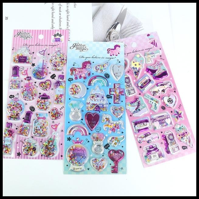 

BEST DEAL J3 - STIKER SEQUIN SHAKE NICE STICKER GLITTER MAGIC !!!!!!