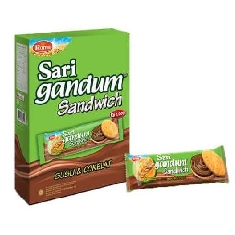 

roma sari gandum sandwich coklat 39gr eceran 2000