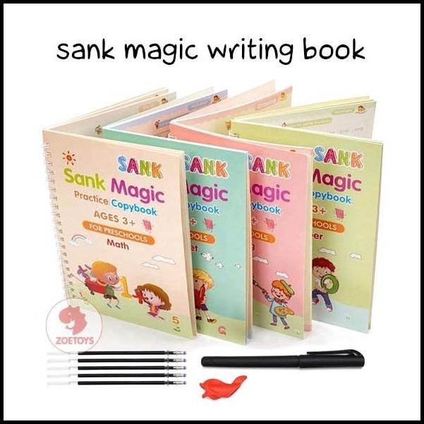 

HOT DEAL ZOETOYS SANK MAGIC WRITING BOOK | BUKU BELAJAR MENULIS | EDUKASI ANAK !!!!