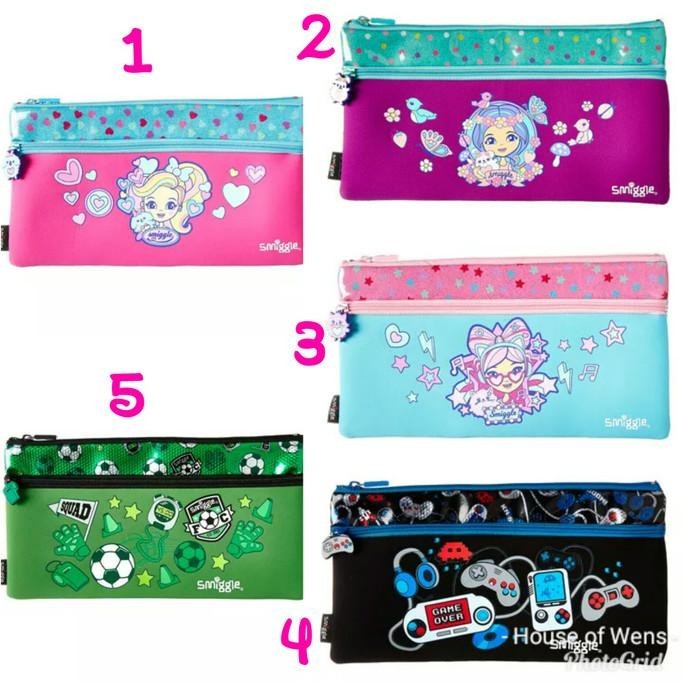 

New Smiggle Squad 330 Pencil Case - Tempat Pensil Smiggle Stok Terbatas