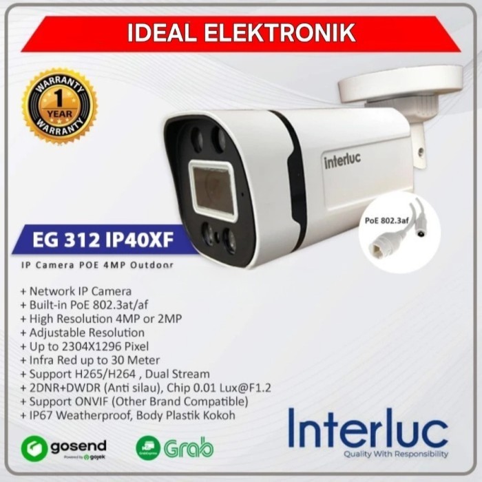 Cctv Camera Edge Ip Outdoor 4 Mp 307-Ip40X+Poe