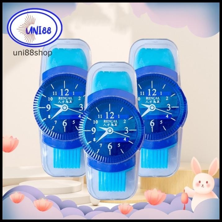 

HOT DEAL RAUTAN PENSIL 3 IN 1 SERUTAN MODEL JAM PENGHAPUS PENCIL MULTIFUNGSI