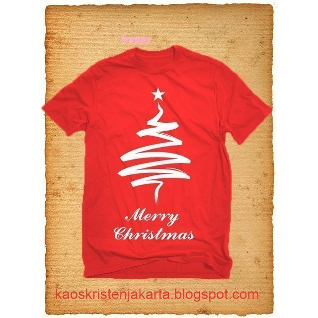 Kaos T Shirt Pria Merry Christmas