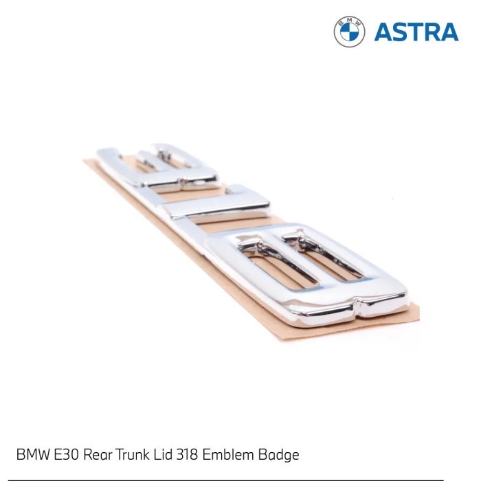Bmw E30 Rear Trunk Lid 318 Emblem Badge