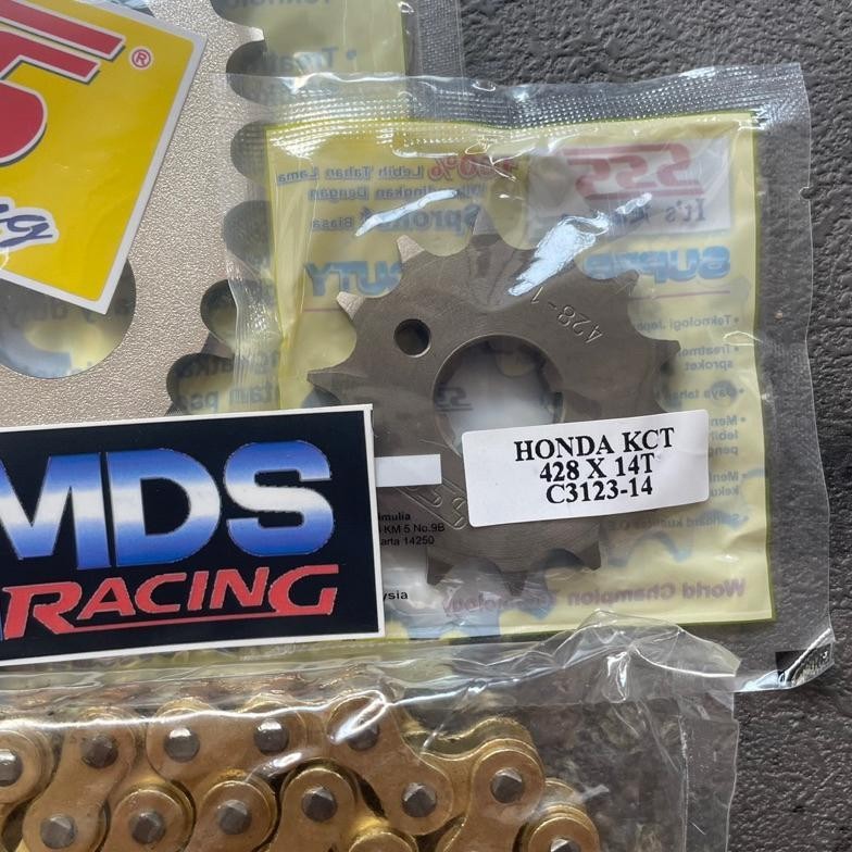 ADF Gear Set Gir Set SSS ORIGINAL 428 Cbr old - Cbr150R - Sonic150 - Tiger - Megapro - Verza - GLPro