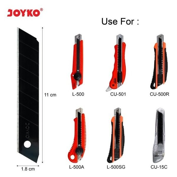 

Refill Cutter Blade Isi Pisau Pemotong Joyko L-150Blk Japan Steel