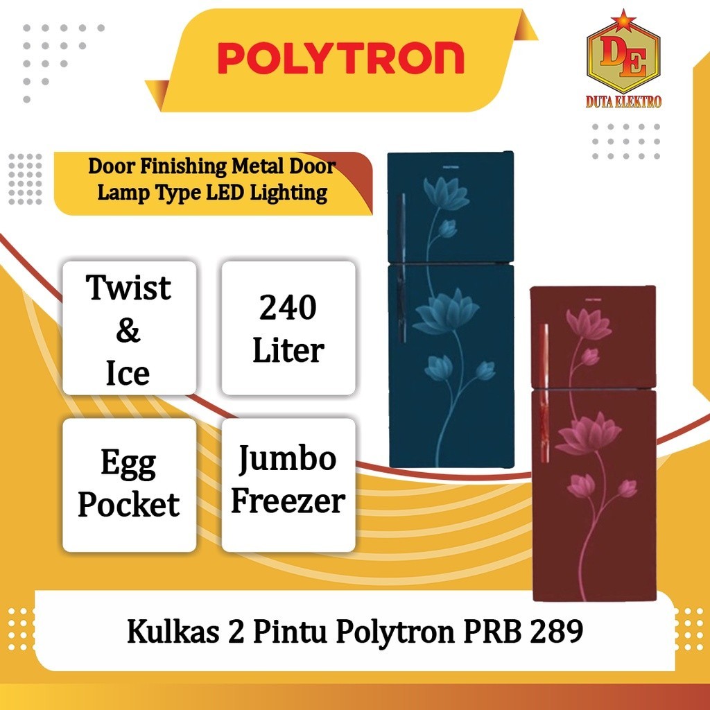 Kulkas 2 Pintu Polytron PRB 289