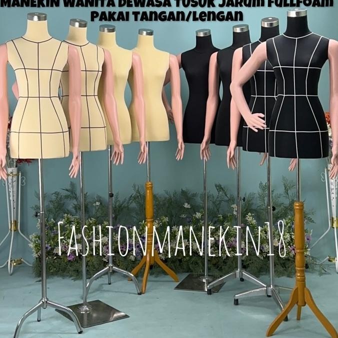 Manekin Wanita Dewasa Tusuk Jarum Full Busa - Patung Baju Tusuk Jarum Premium | Murah | Baru